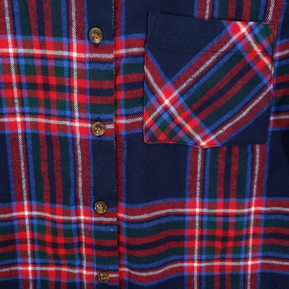 Hippie Rose Flannel Womens Extra Small Multi Plaid Long Sleeve Button Up Shirt - Picture 3 of 7